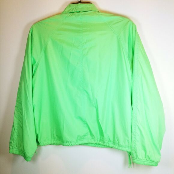 Women OLEG CASSINI 2 Piece Windbreaker and Pants green Yacht Style Vented P L - Picture 5 of 11